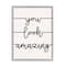 Stupell Industries You Look Amazing Phrase Abstract Line Typography Framed Wall Art
